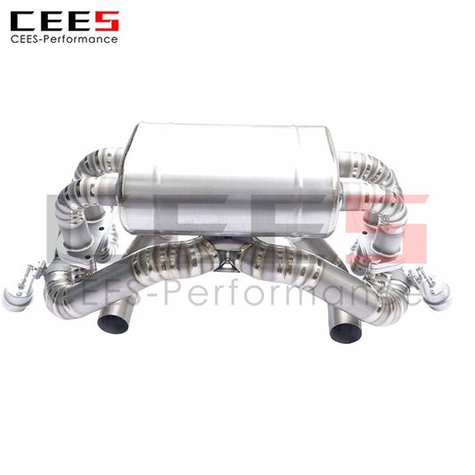 CEES Exhaust System For Ferrari F430 SC Performance Titanium Catback Valve Muffler Auto Modification Car Accessories