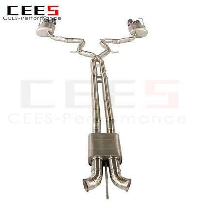 CEES Catback Exhaust for PORSCHE PANAMERA (971) 4.0 2016- Tuning Titanium Alloy Exhaust Pipe High Performance Exhaust Downpipe