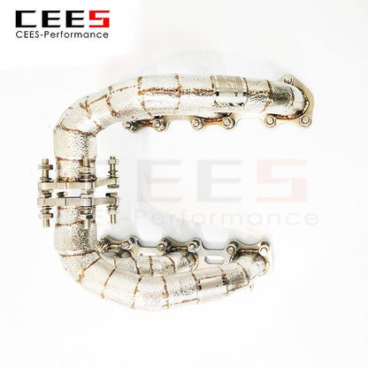 CEES Exhaust Manifold for Porsche 911 (992) 3.0T 2020-2023 Tuning Performance Racing Car Exhaust Pipe Stainless Steel Downpipe