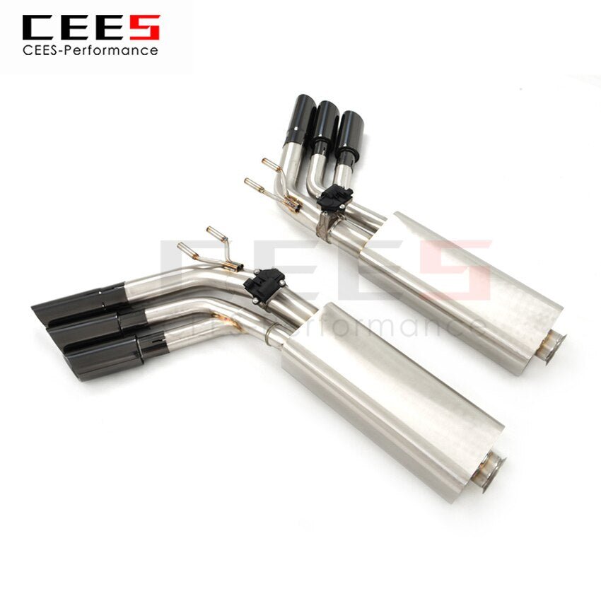 CEES Exhaust System For Mercedes-Benz G63 Stainless Steel Valve Muffler Catback Escape Tubo Escape Coche Terminale Scarico Auto