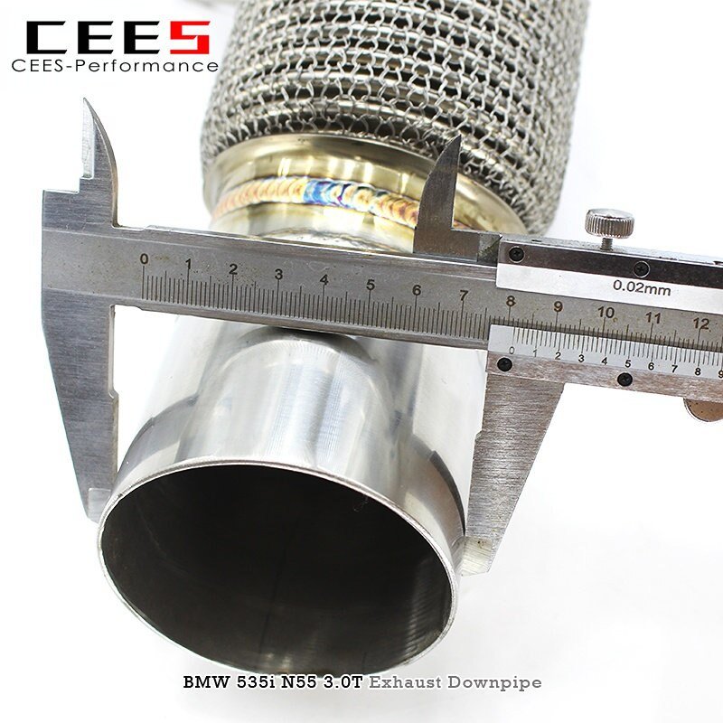 CEES Exhaust Downpipe For BMW 535i N55 3.0T 2010-2017 Stainless Steel Catless downpipe without catalyst Car Exhaust System