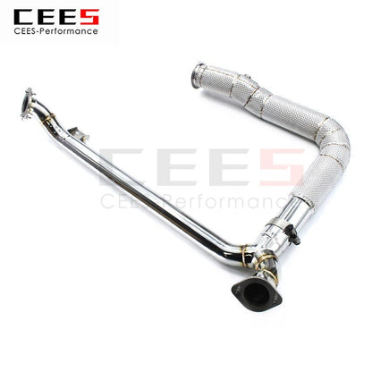 CEES Exhaust System For Porsche 718 Headers Without Catalyst No cat Downpipe Manifold Stainless Steel Car Accessories