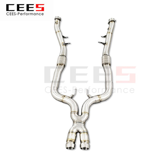 Downpipe manifold stainless steel exhaust header