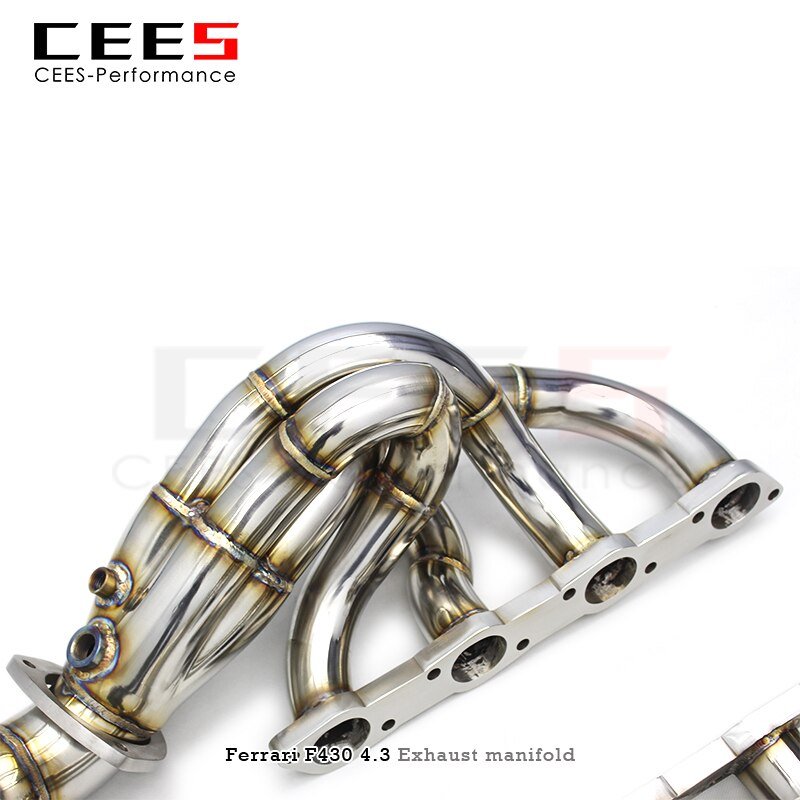 CEES Exhaust manifold For Ferrari F430 Spider 4.3L 2005-2011 Stainless Steel Automotive Performance Accessories Exhaust Pipe