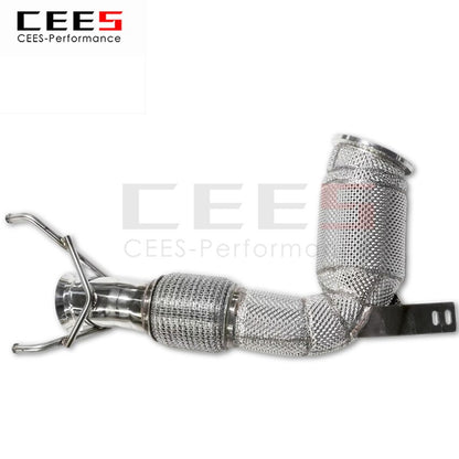 Exhaust System For MINI F60 COUNTRYMAN JCW 2017-2021 Headers With Catalyst Test Pipe Converter High Flow Catted Exhaust Downpipe