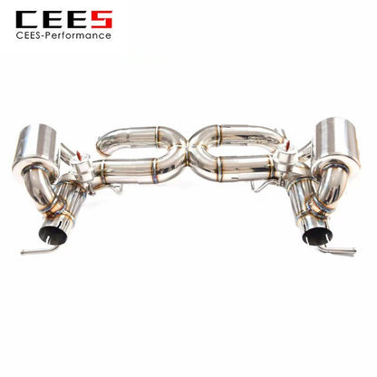 CEES Catback Exhaust for Ferrari 458 SC/SP 4.5 2013-2016 Stainless Steel Exhaust Pipe Valve Muffler Automobile Exhaust System