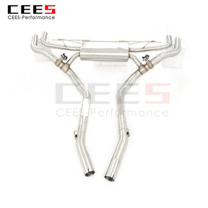 CEES Exhaust System For BMW X7 Stainless Steel Valve Muffler Catback Escape Tubo Escape Coche Terminale Scarico Auto