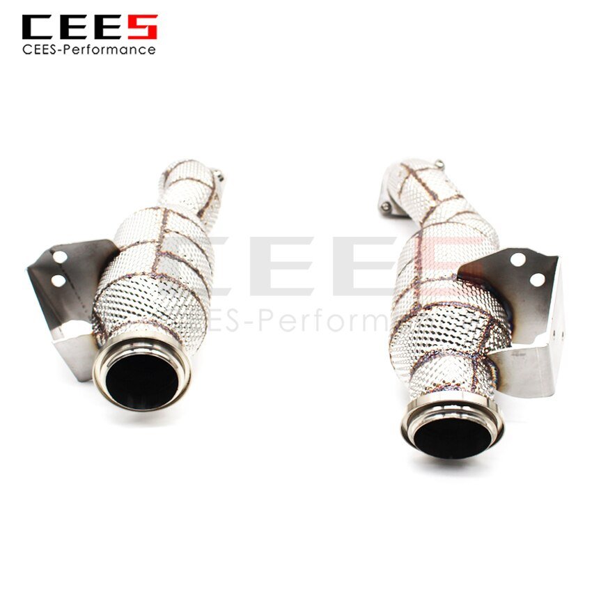 CEES Exhaust System For Mercedes-Benz GLC43 Headers With/Without Catalyst Test Pipe Converter High Flow Catted Exhaust Downpipe