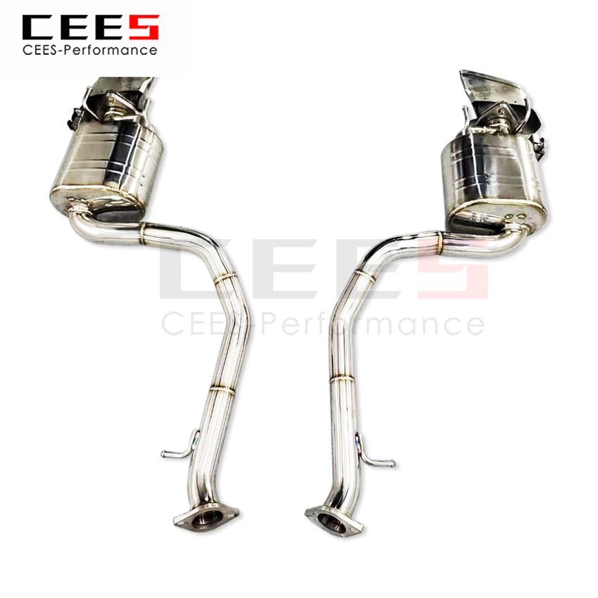 CEES Exhaust System For Lexus IS300 IS250T 2.0T 2015 -2019 Stainless Steel Valve Muffler Catback Escape Tubo Escape Coche