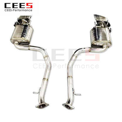 CEES Exhaust System For Lexus IS300 IS250T 2.0T 2015 -2019 Stainless Steel Valve Muffler Catback Escape Tubo Escape Coche