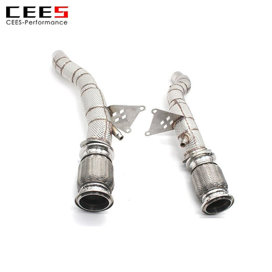 CEES Exhaust System Ferrari 458 SP Refit Performance Headers Downpipe Pipe Staninless Steel No CatBack Muffler With Catalyst