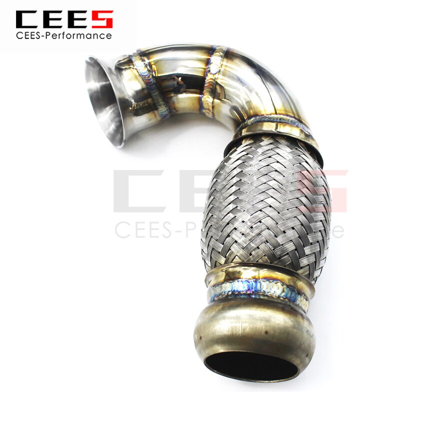 CEES Exhaust System For SMART 0.9T 1.0 Stainless Steel Valve Muffler Catback Escape Tubo Escape Coche Terminale Scarico Auto