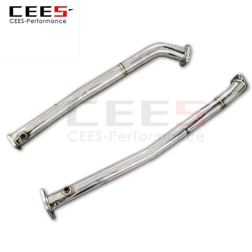 CEES Exhaust System For LEXUS LX570 Headers Stainless Steel Test Pipe No cat Downpipe Terminale Scarico Auto