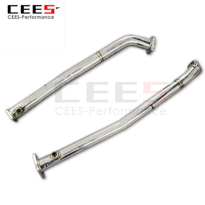 CEES Exhaust System For LEXUS LX570 Headers Stainless Steel Test Pipe No cat Downpipe Terminale Scarico Auto