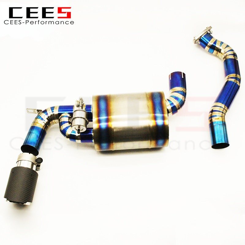 CEES Catback Exhaust for PORSCHE CAYMAN(987.2) 2005-2013 Tuning Performance Titanium Alloy Valve Exhaust System Mufflers