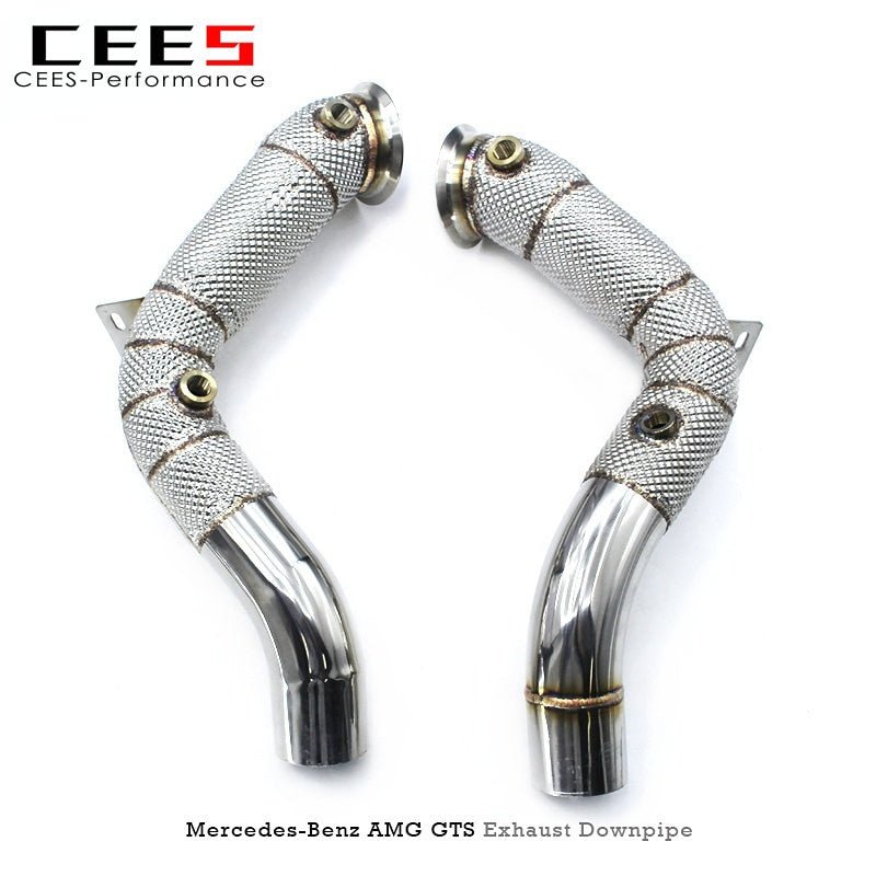 CEES Downpipe For BENZ AMG GT GTS C190 4.0T 2014-2020 High Performance Pipe Car Exhaust System Exhaust Downpipe