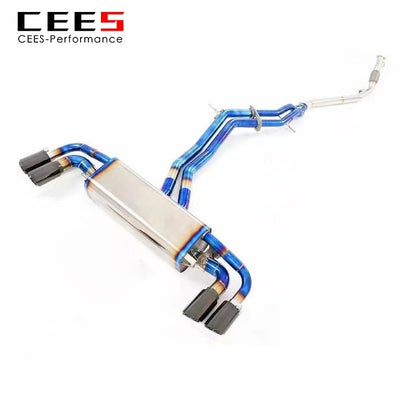 CEES Catback exhaust For PORSCHE Cayenne 9Y0 2.9 3.0 2017-2019 Titanium alloy Exhaust System Exhaust Downpipe