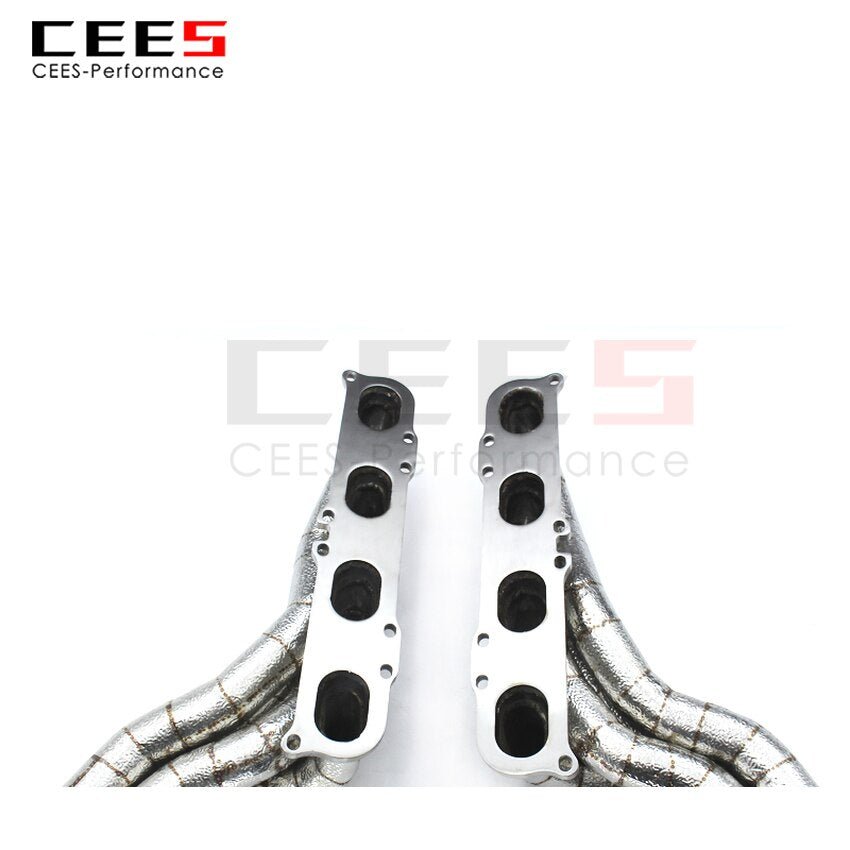 CEES Exhaust System For Mercedes-Benz C63 AMG Headers Stainless Steel Test Pipe No cat Downpipe