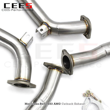 CEES Catback Exhaust for Mercedes-Benz E63 AMG 2007-2015 Escape Stainless Steel Exhaust Pipe Muffler Performance Exhaust System