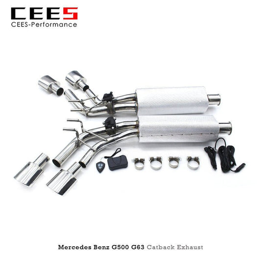 Catback Exhaust For Mercedes-Benz G500/G550/G63 W464 4.0T 2018-2020 Stainless Steel Exhaust Pipe Car Exhaust System