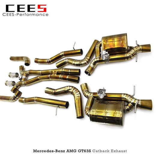 CEES Catback Exhaust for MercedesBenz AMG GT63/GT63S 2019-2023 Performance Titanium Exhaust Valve Control Muffler Exhaust System