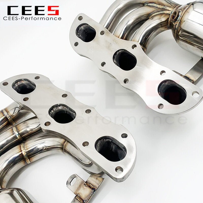 CEES Exhaust Manifold for Porsche Cayman 987.2 2.7/2.9/3.4L 2008-2012  with Catalyst Downpipe Tuning Performance Headers SS304