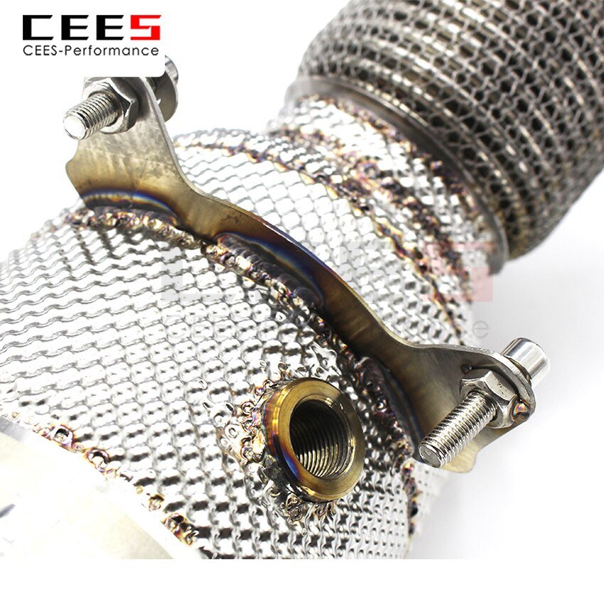 CEES Exhaust System For BMW 320 328 325 N20 Header With/Without Catalyst Test Pipe Converter High Flow Catted Exhaust Downpipe