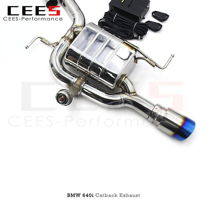 CEES Catback Exhaust for BMW 640/640i 2012-2018 Tuning Stainless Steel Valve Mufflers Exhaust Assembly Car Accessories Escape