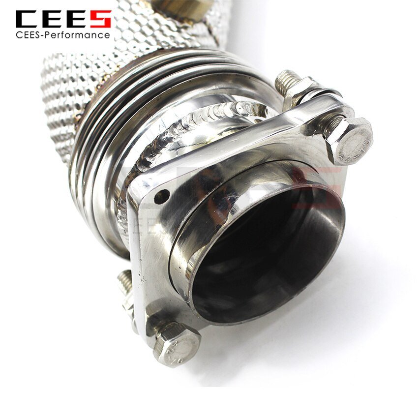 CEES Exhaust System For BMW M3 M4 F80 F82 3.0T Headers Without Catalyst No cat Downpipe Manifold Stainless Steel Car Accessories