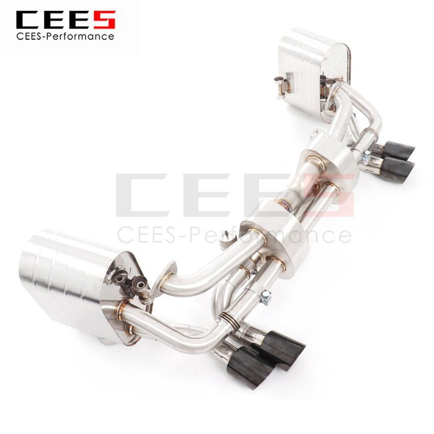 CEES Exhaust System For Porsche 991 1 3.43.8 Catback Stainless Steel Valve Muffler Catback Escape Tubo Escape Coche