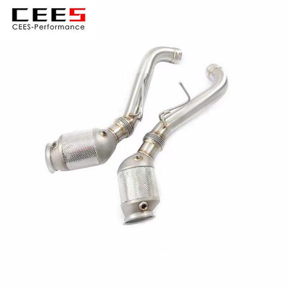 CEES Catback Exhaust for Mclaren Mclaren 570S 3.8 2015-  High Flow Catted Downpipe Valve Muffler Performance Exhaust System