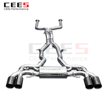 CEES Exhaust System For BMW X3M X4M F97 F98 3.0T Valve Muffler Catback Escape Tubo Escape Coche Terminale Scarico Auto