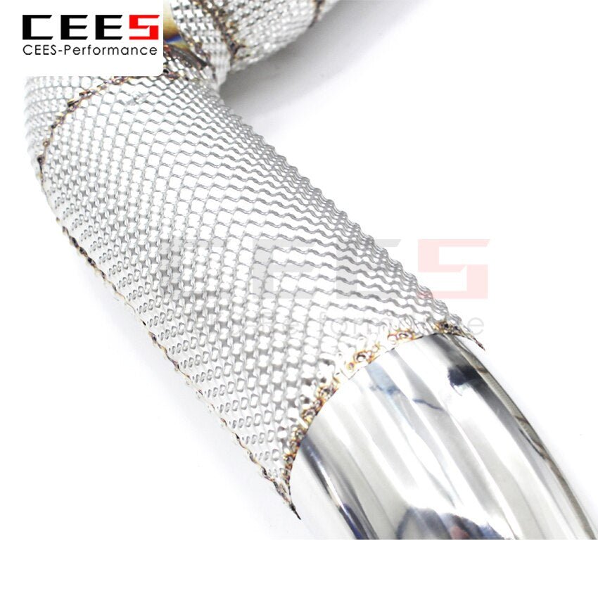 CEES Exhaust System For BMW M5 M6  F06 F10 F13 2011-2017  Headers Catalyst Test Pipe Converter High Flow Catted Exhaust Downpipe