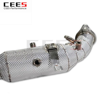 CEES Exhaust System For Alfa Romeo Headers With Catalyst Test Pipe Converter High Flow Catted Exhaust Downpipe