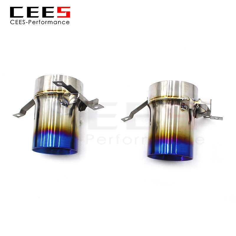 CEES Tail mouth Tail Throat For Lamborghini Huracan EVO 2014- Titanium Electroplated Black Exhaust Tips Exhaust Pipe