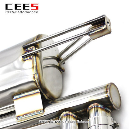 CEES Exhaust for BMW M3 E46 2004-2006 Racing Car Exhaust Pipe Muffler Stainless Steel Car Performance Auto Parts Exhaust System