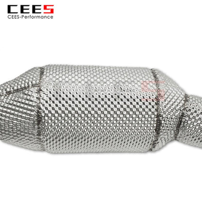 CEES Exhaust System For Jaguar XE 3.0T Headers With Catalyst Test Pipe Converter High Flow Catted Exhaust Downpipe