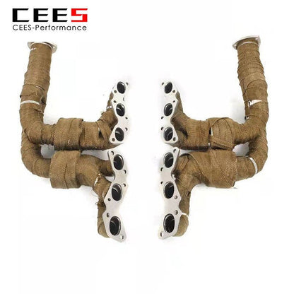 CEES Exhaust manifold For Aston Martin DB9 V12 6.0L 2012-2016 Racing Car Exhaust Pipe Stainless Steel performance Exhaust System