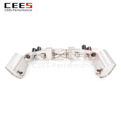 CEES Exhaust System For Porsche 991 1 3.43.8 Catback Stainless Steel Valve Muffler Catback Escape Tubo Escape Coche