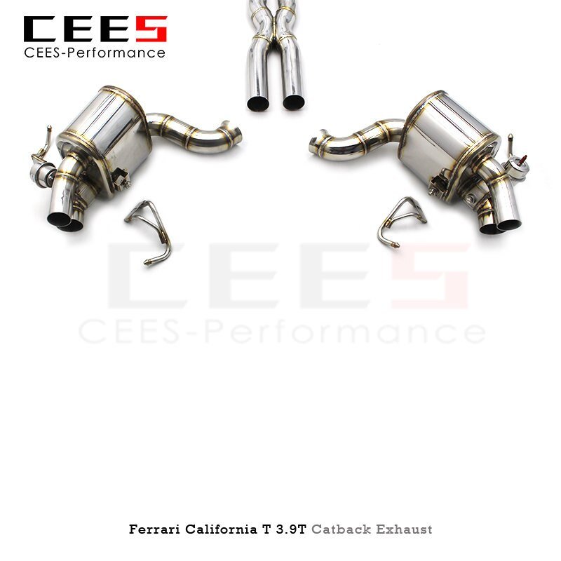 CEES Catback Exhaust for Ferrari CaliforniaT 3.9T 2015-2018 Racing Car Exhaust System Stainless Steel SUS304 Escape Exhaust Pipe