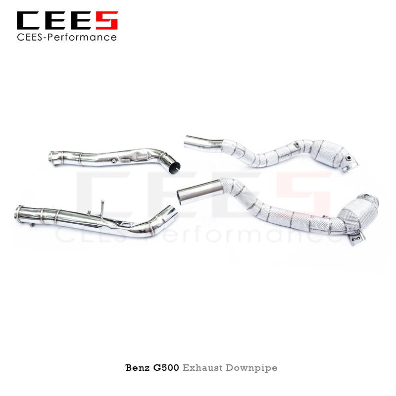 CEES Performance Exhaust Downpipe for Mercedes-Benz G500 2020-2022 Stainless Steel Downpipe with Catalyst Car Exhaust System