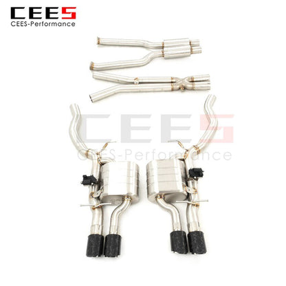 CEES Exhaust System For BMW M6 Stainless Steel Valve Muffler Catback Escape Tubo Escape Coche Terminale Scarico Auto