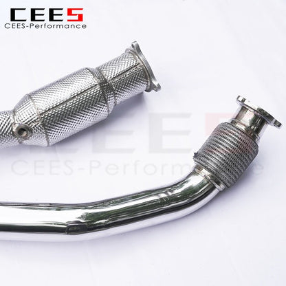 CEES Downpipe for PORSCHE Macan 2.0T 2014+ Stainless Steel Pipe Car Exhaust System High Performance Catalytic Converters