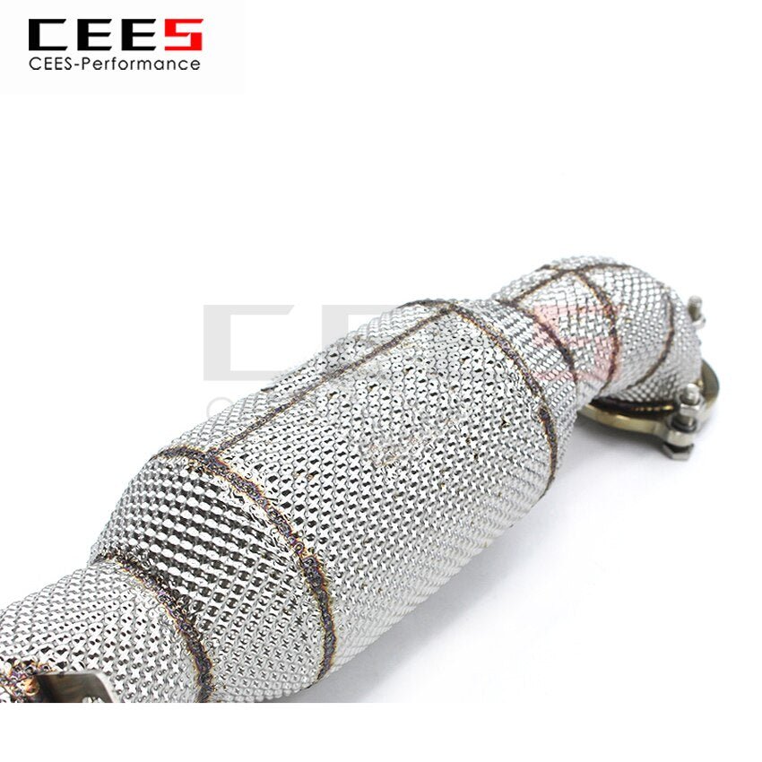 CEES Exhaust System For Mercedes-Benz A200 1.6T Headers With Catalyst Test Pipe Converter High Flow Catted Exhaust Downpipe