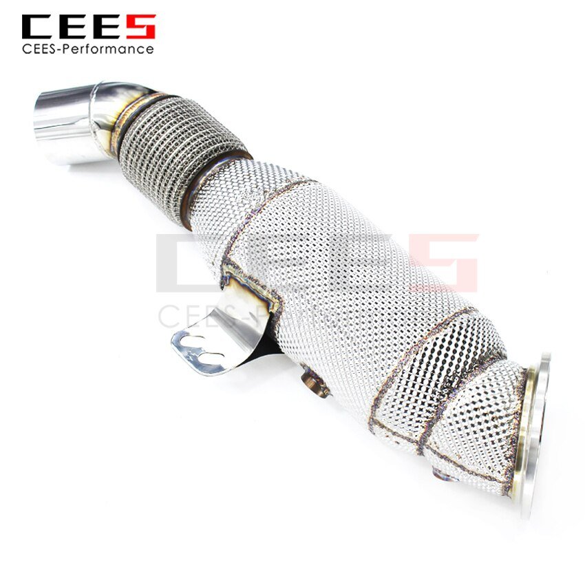 CEES Exhaust System For BMW 440i B58 Header With/Without Catalyst Test Pipe Converter High Flow Catted Exhaust Downpipe