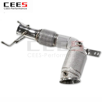 Exhaust System For MINI F60 COUNTRYMAN JCW 2017-2021 Headers With Catalyst Test Pipe Converter High Flow Catted Exhaust Downpipe