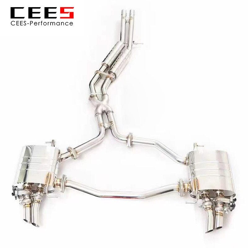 CEES Catback Exhaust For AUDI A8 C8 3.0T 2018-2022 Exhaust valve control Exhaust System