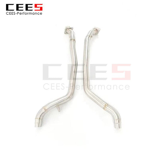 CEES Exhaust System For Jaguar XJL 3.0T Headers With/Without Catalyst Test Pipe Converter High Flow Catted Exhaust Downpipe