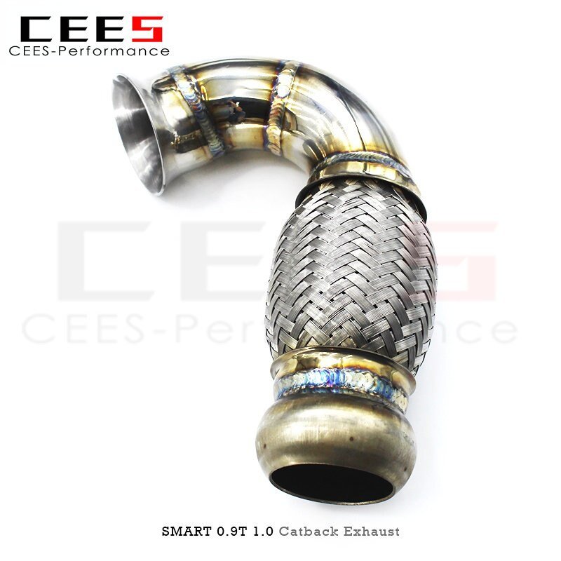 CEES Catback Exhaust For SMART W453 1.0/0.9T 2015-2021 Stainless Steel Exhaust valve control  Exhaust System