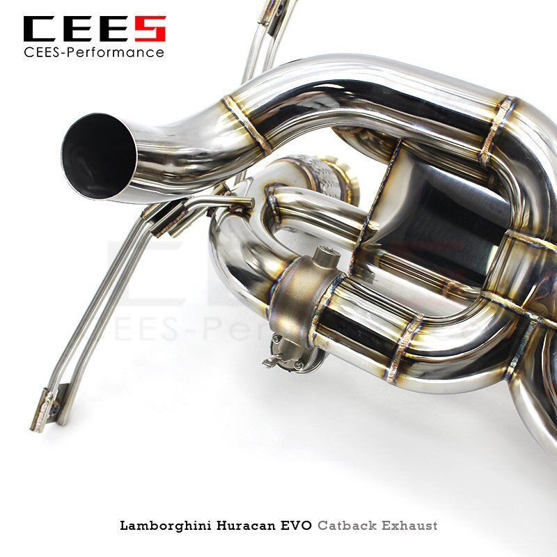 CEES Exhaust System For Lamborghini Huracan EVO Spyder 5.2 LP610 LP640 2019-2020 Stainless Steel Pipe Exhaust Downpipe Catback